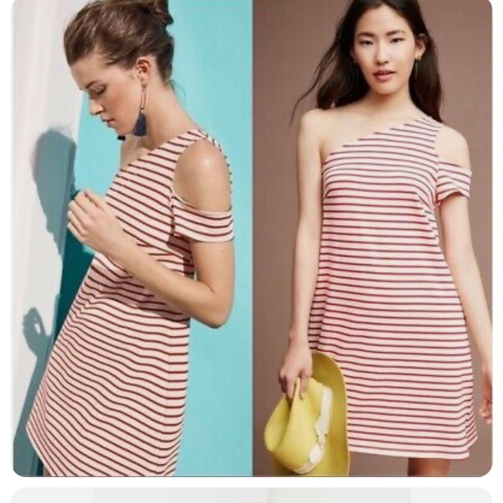 Anthropologie Maeve one shoulder dress